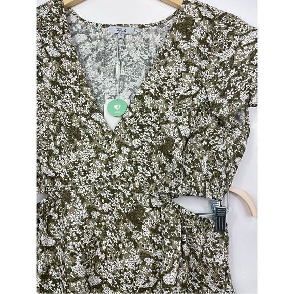 Rails Nyla Cutout Waist Dress Olive Vine Medium NEW - Picture 14 of 14